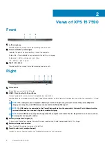 Предварительный просмотр 6 страницы Dell XPS 15 7590 Setup And Specifications