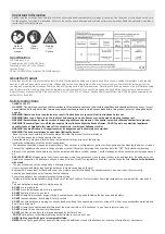 Preview for 2 page of dellonda DG17 Instructions Manual