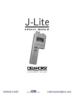 Preview for 1 page of Delmhorst J-Lite Owner'S Manual