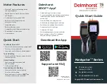 Delmhorst Navigator Series Quick Start Manual предпросмотр