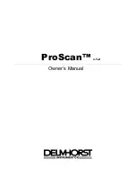 Preview for 1 page of Delmhorst ProScan Owner'S Manual