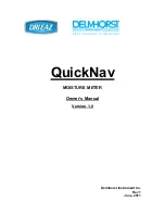 Delmhorst QuickNav Owner'S Manual preview