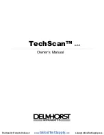 Preview for 1 page of Delmhorst TechScan Owner'S Manual