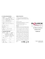 Предварительный просмотр 2 страницы DeLOCK 86215 User Manual