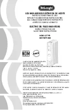 DeLonghi 0185730301 Instructions For Use Manual preview