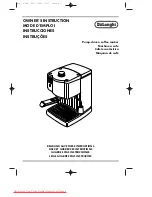 DeLonghi BAR 14 Owner'S Manual preview