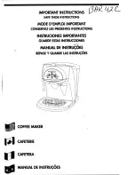 DeLonghi BAR42E Important Instructions Manual preview