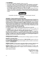 Preview for 10 page of DeLonghi BBH 100 Important Instructions Manual