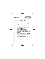 Preview for 14 page of DeLonghi BCO120 Instructions Manual