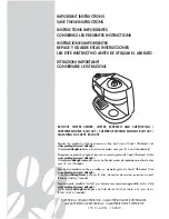 Preview for 1 page of DeLonghi BCO130 Instructions Manual