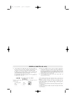 Preview for 2 page of DeLonghi BCO261 Owner'S Instructions Manual