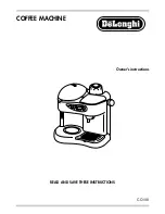 Preview for 1 page of DeLonghi cc 100 Owner'S Instructions Manual