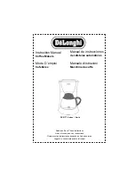 DeLonghi Coffee Makers Instruction Manual preview