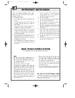 Preview for 6 page of DeLonghi D 44 Owner'S Instruction Manual