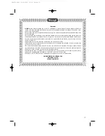 Preview for 27 page of DeLonghi D406DZ Owner'S Instruction Manual