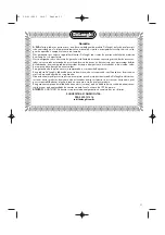 Preview for 28 page of DeLonghi D680C Manual