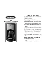 DeLonghi DC 16 Specification Sheet preview