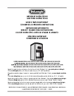 Preview for 2 page of DeLonghi DC312T Important Instructions Manual