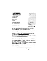 DeLonghi DC36TB series Instruction Manual предпросмотр