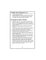 Preview for 20 page of DeLonghi DC59TB/W User Manual