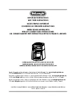 Предварительный просмотр 2 страницы DeLonghi DCF2112T Important Instructions