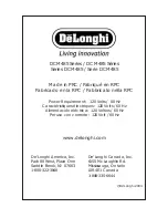 Preview for 47 page of DeLonghi DCM485 Series Instruction Manual