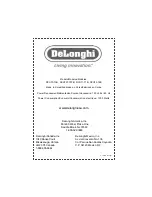 Preview for 20 page of DeLonghi DCU70 Instruction Manual