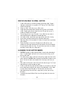 Preview for 12 page of DeLonghi DD1000TC Series Instruction Manual