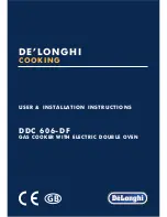 DeLonghi DDC 606-DF User & Installation Instructions Manual preview