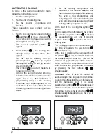 Preview for 22 page of DeLonghi DDC 606-DF User & Installation Instructions Manual