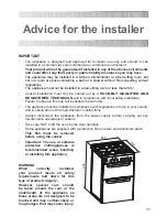 Preview for 37 page of DeLonghi DDC 606-DF User & Installation Instructions Manual