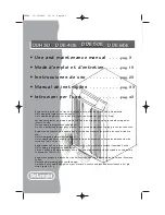 DeLonghi DDE 40E Use And Maintenance Manual предпросмотр