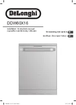 Предварительный просмотр 1 страницы DeLonghi DDW60X16 Installation Instructions Manual