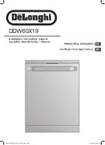 DeLonghi DDW60X19 Installation Instructions Manual preview