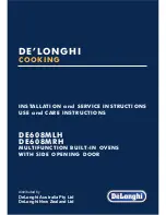 Предварительный просмотр 1 страницы DeLonghi DE608MLH Installation And Service Instructions Manual