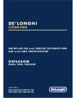 Предварительный просмотр 1 страницы DeLonghi DEF608GW Use And Care Instructions Manual