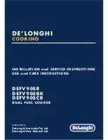 DeLonghi DEFV908BK Use And Care Instructions Manual предпросмотр