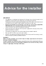 Preview for 19 page of DeLonghi DESM463 Series Users Operating Instructions, Installation Instructions