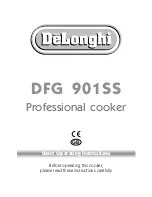 Предварительный просмотр 1 страницы DeLonghi DFG 901SS User Operating Instructions Manual