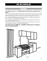 Предварительный просмотр 21 страницы DeLonghi DFG 901SS User Operating Instructions Manual