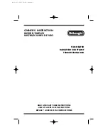 Preview for 1 page of DeLonghi DFH233 Owner'S Instruction