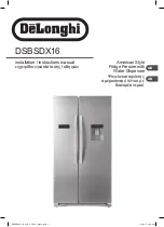 Preview for 1 page of DeLonghi DSBSDX16 Installation Instructions Manual