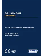 DeLonghi DSR 905-DF User & Installation Instructions Manual предпросмотр