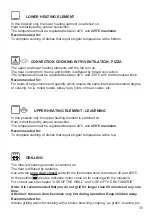 Preview for 35 page of DeLonghi DSR 927 DFX User & Installation Instructions Manual