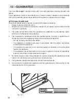 Предварительный просмотр 38 страницы DeLonghi DTR 900-DF User & Installation Instructions Manual