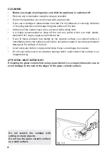 Preview for 20 page of DeLonghi DTR 906-IND User & Installation Instructions Manual