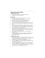 Предварительный просмотр 6 страницы DeLonghi DTT900-980 Instruction Manual