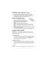 Предварительный просмотр 7 страницы DeLonghi DTT900-980 Instruction Manual