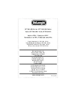 Предварительный просмотр 9 страницы DeLonghi DTT900-980 Instruction Manual