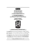 DeLonghi EAM3400 Important Instructions Manual preview